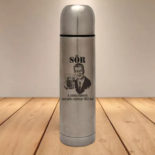 Vicces_termosz_Ajándék_sört_kedvelő_férfinak