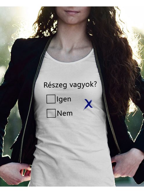 Vicces női póló_Részeg vagyok_