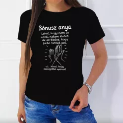 Női_póló_nevelőanyának_Bónusz_anya_