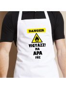 Ajándék férfinak_Vigyázz ma apa főz kötény