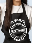 Alfa Romeo kötény - Egy igazi nő Alfa Romeot vezet