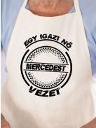 Mercedes kötény_Igazi nő mercit vezet