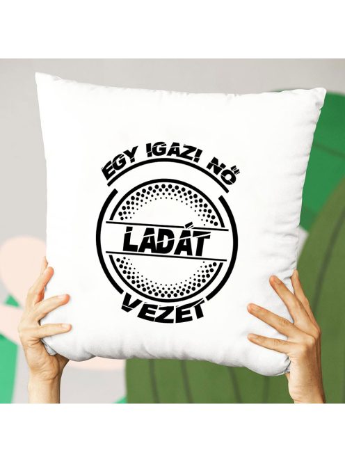 Ladás párna_Igazi nő Ladát vezet