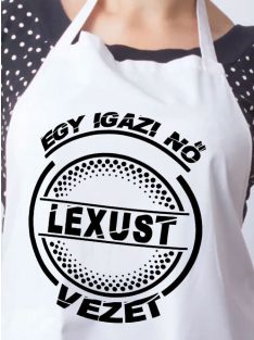 Lexusos kötény_Igazi nő Lexust vezet