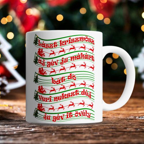 Humoros_karácsonyi_bögre_Lászt_kriszmösz_