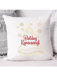 Karácsonyi ajándék_Boldog karácsonyt párna