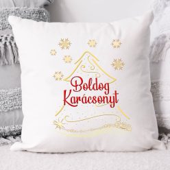 Karácsonyi_ajándék_Boldog_karácsonyt_párna_