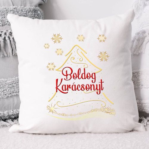 Karácsonyi_ajándék_Boldog_karácsonyt_párna_