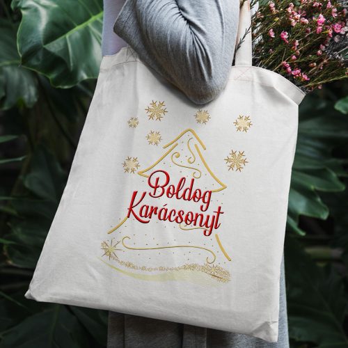 Karácsonyi_ajándék_Boldog_karácsonyt_vászontáska
