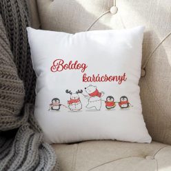 Karácsonyi_ajándék_Aranyos_mintás_párna_