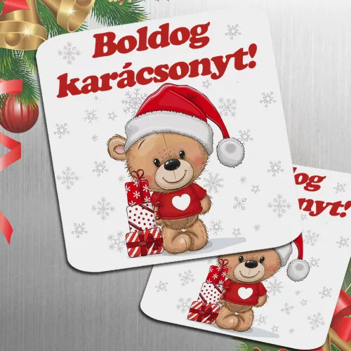 Karácsonyi_ajándék_Cuki_macis_hűtőmágnes_