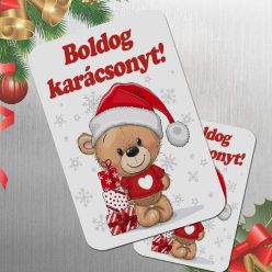 Karácsonyi_meglepetés_Cuki_macis_hűtőmágnes_