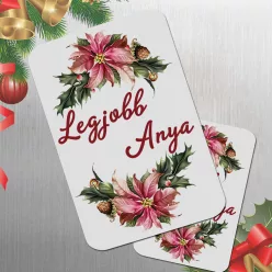 Karácsonyi_ajándék_Legjobb_anya_hűtőmágnes_