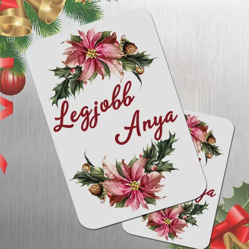 Karácsonyi_ajándék_Legjobb_anya_hűtőmágnes_