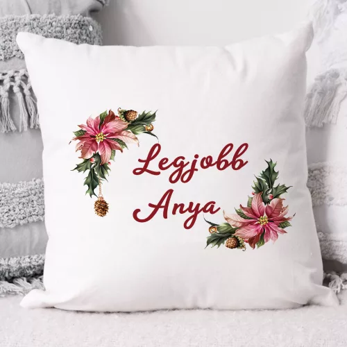Karácsonyi_ajándék_Legjobb_anya_párna_