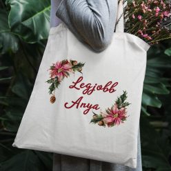 Karácsonyi_ajándék_Legjobb_anya_vászontáska_
