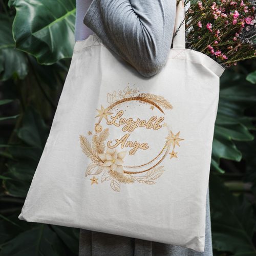 Ajándék_karácsonyra_Legjobb_anya_vászontáska_