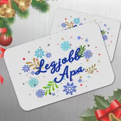 Karácsonyi_ajándék_Legjobb_apa_hűtőmágnes_
