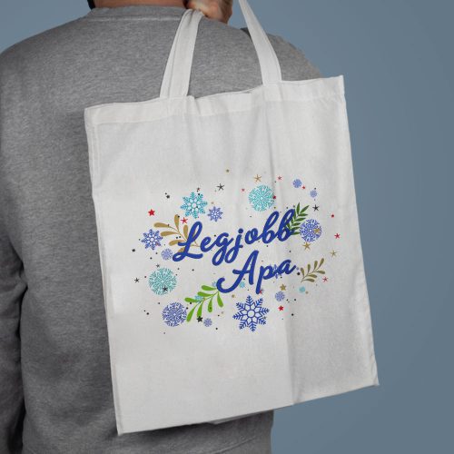 Karácsonyi_ajándék_Legjobb_apa_vászontáska_