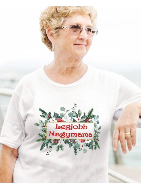 Karácsonyi női póló  - Legjobb Nagymama