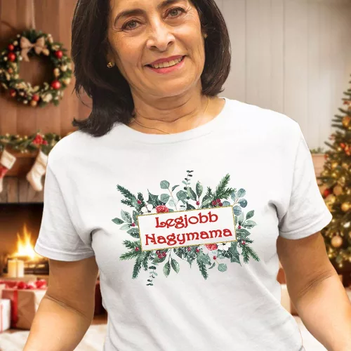 Karácsonyi_női_póló_Legjobb_nagymama__