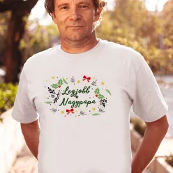 Karácsonyi_ajándék_Legjobb_nagypapa_póló_