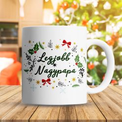 Karácsonyi_ajándék_Legjobb_nagypapa_bögre_