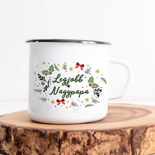 Karácsonyi_ajándék_Legjobb_nagypapa_bögre_