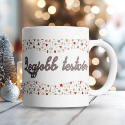 Karácsonyi_ajándék_Legjobb_testvér_bögre_
