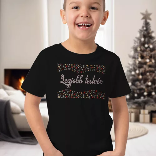 Karácsonyi_gyerek_póló_Legjobb_testvér_