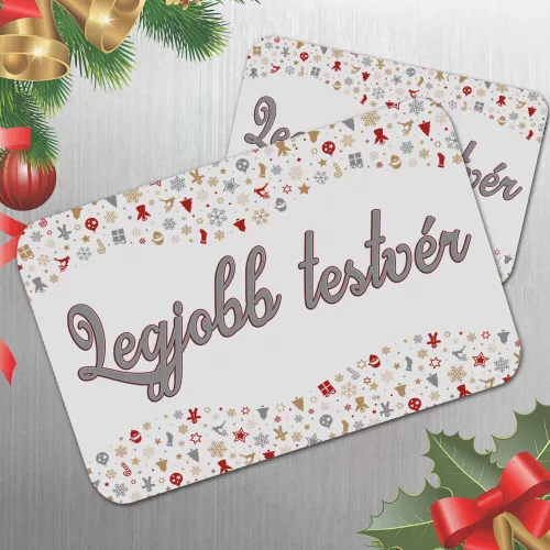 Karácsonyi_hűtőmágnes_Legjobb_testvér_