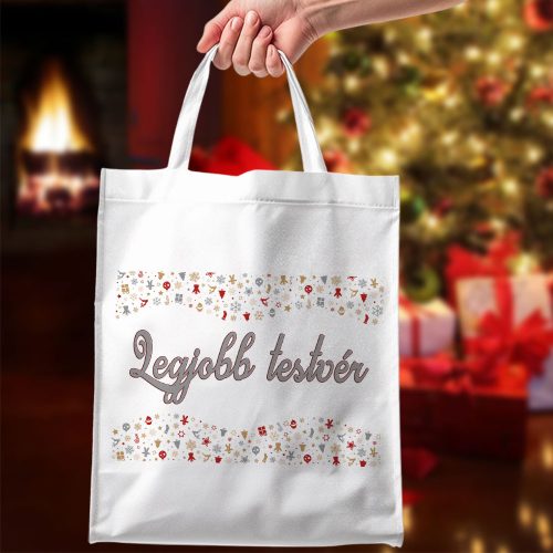 Karácsonyi_ajándék_Legjobb_testvér_táska_