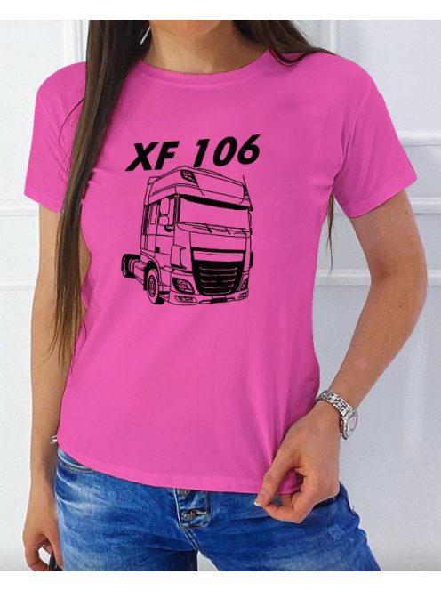 Ajándék kamionosoknak_Daf XF 106 női póló_