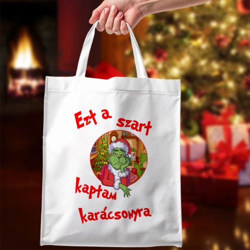 Humoros_karácsonyi_táska_Ezt_a_szart_kaptam_
