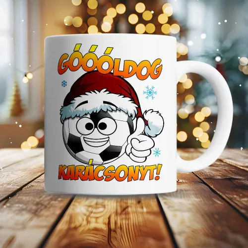 Focis_karácsonyi_bögre_Góldog_karácsonyt_