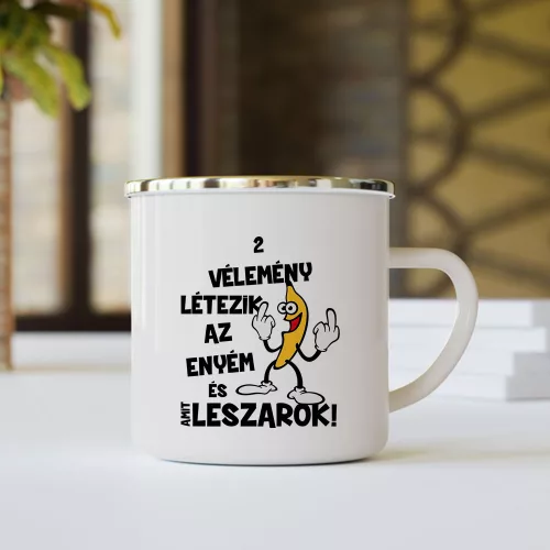 Vicces_ajándék_Két_vélemény_létezik_bögre_