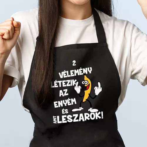 Vicces_ajándék_Két_vélemény_létezik_kötény_