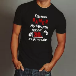 Születésnapi_póló_gamernek_Szintet_lép_