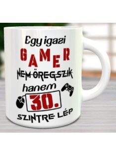 Születésnapi bögre gamernek_Szintet lép