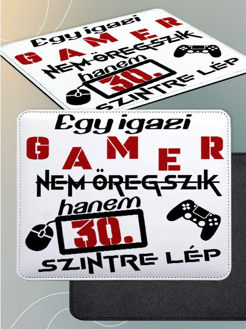 Születésnapi egérpad gamernek_Szintet lép_