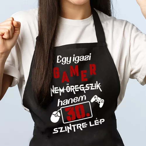 Születésnapi_kötény_gamernek_Szintet_lép_
