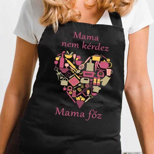 Humoros_kötény_nagyszülőnek_Mama_főz_
