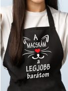 Macskás ajándék_Legjobb barátom kötény