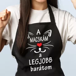 Macskás_ajándék_Legjobb_barátom_kötény_