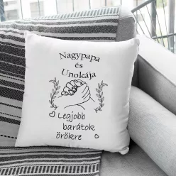 Párna_nagyszülőnek_Nagypapa_és_unokája_
