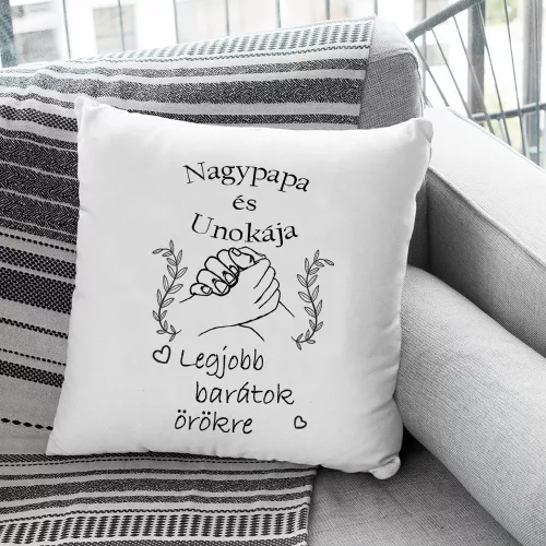 Párna_nagyszülőnek_Nagypapa_és_unokája_