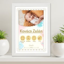 Babaköszöntő_falikép_Ajándék_babaszületésre_