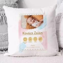 Babaköszöntő_párna_Ajándék_babaszületésre_