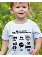 Humoros gyerek póló autosoknak 
