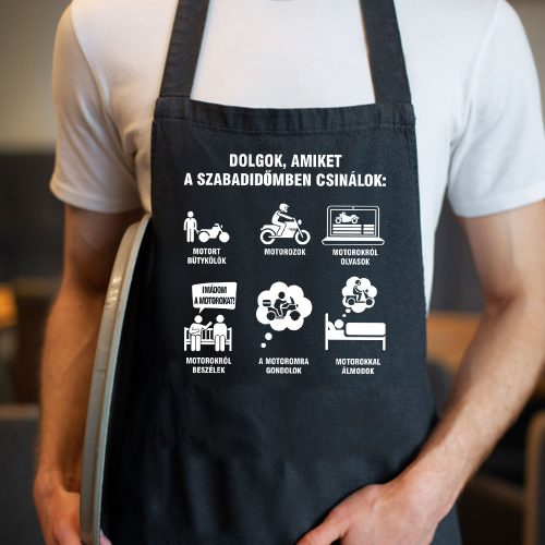 Vicces_motoros_kötény_Motorosok_szabadideje_